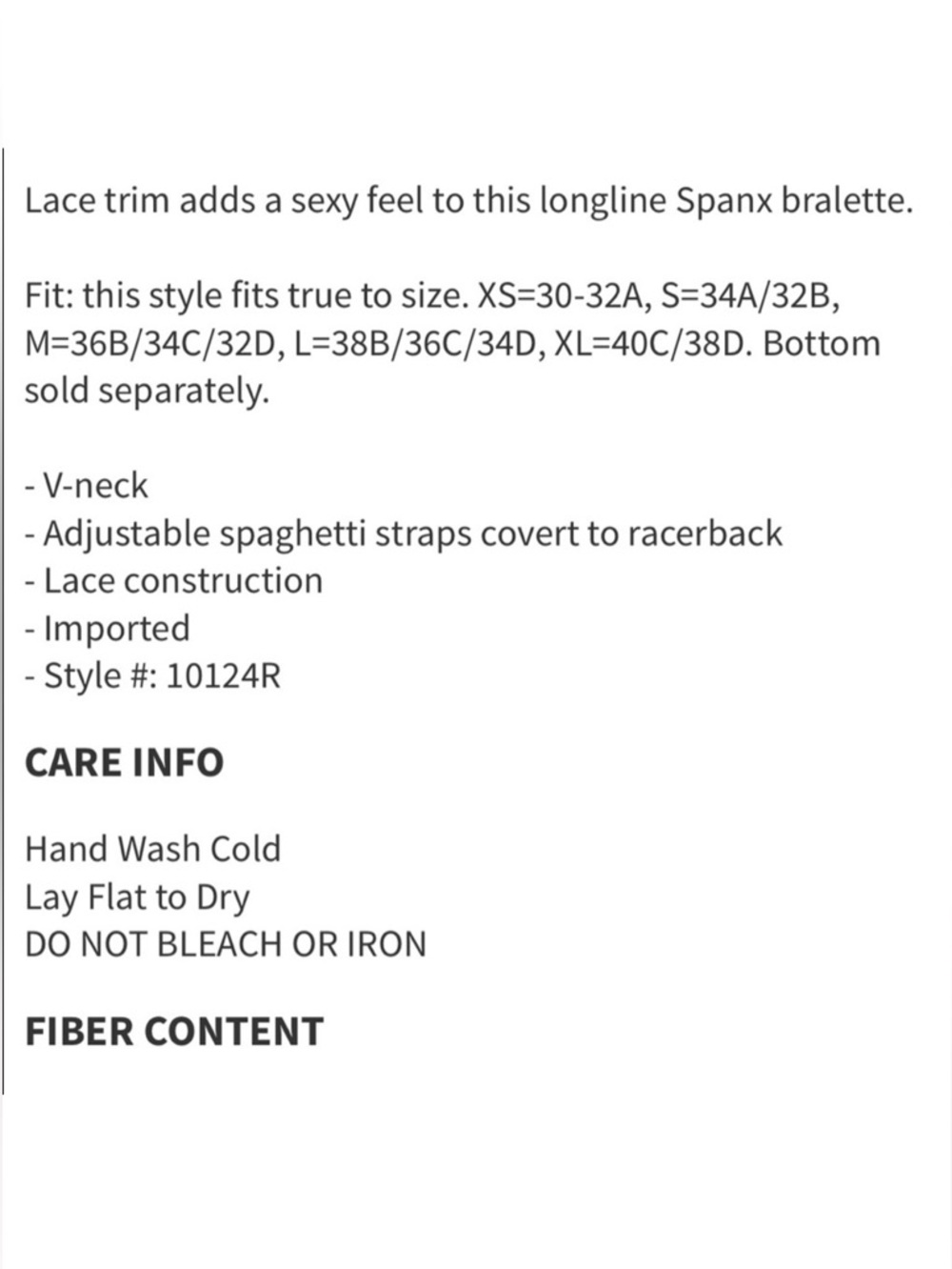 🆕Spanx Spotlight On Lace Bralette Malachite  Size L - Picture 6 of 6